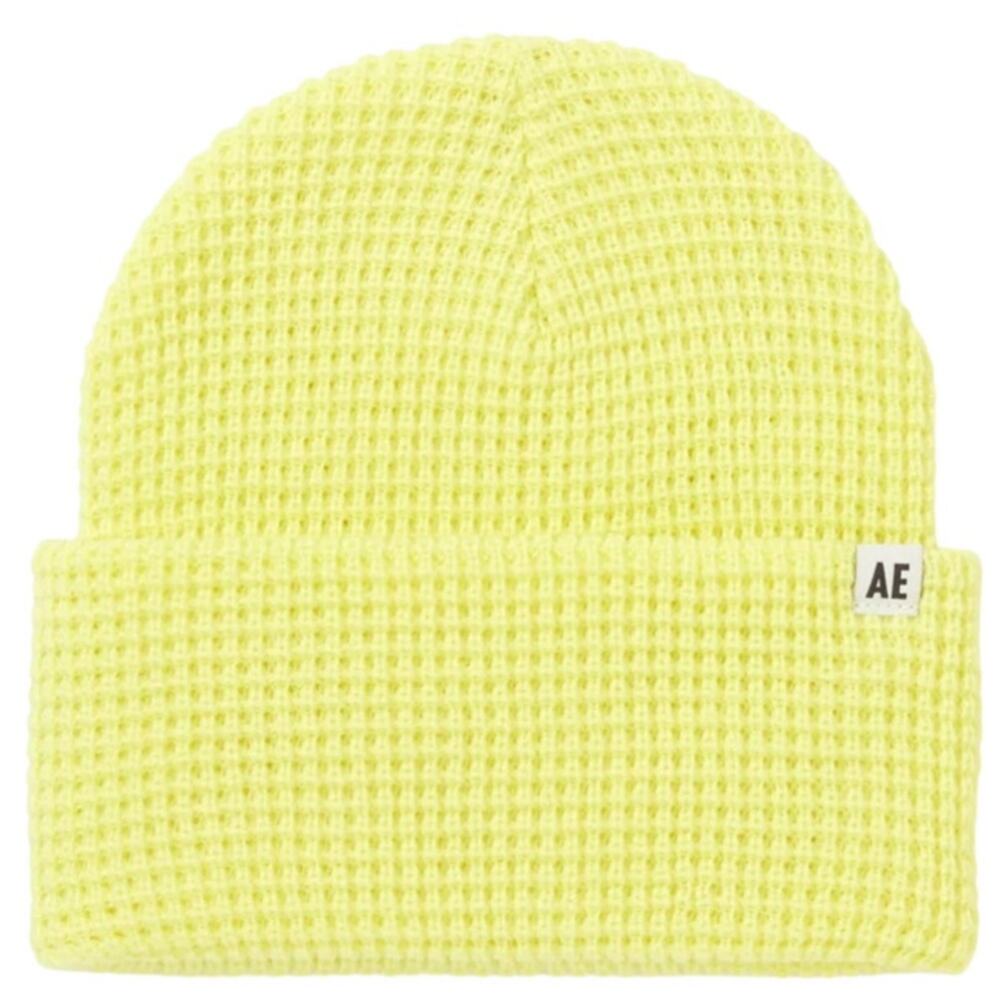 American Eagle Waffle Workwear Beanie, Yellow, Unisex, NWT